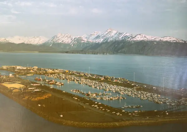 The Homer Spit harbor — an earlier era