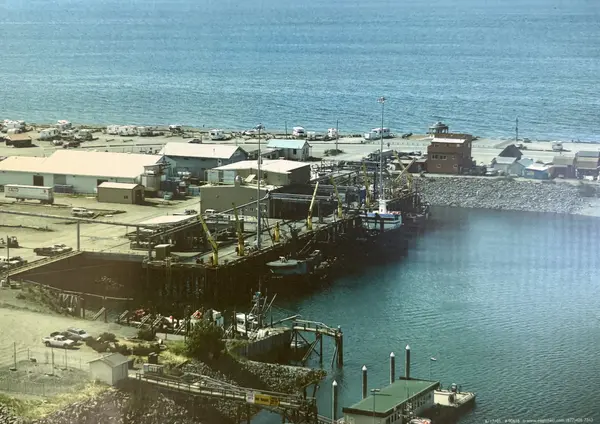 Offloading at the Spit dock, years back