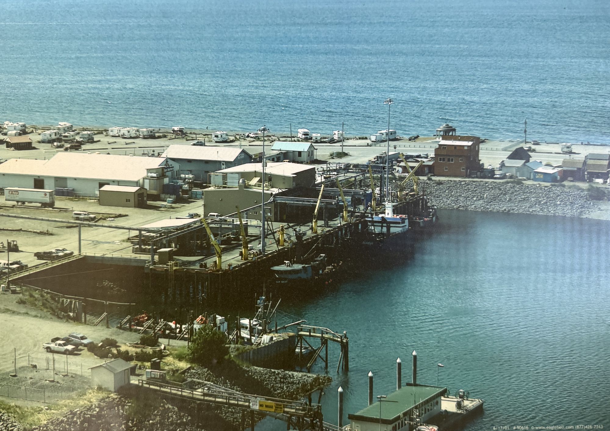 Offloading at the Spit dock, years back